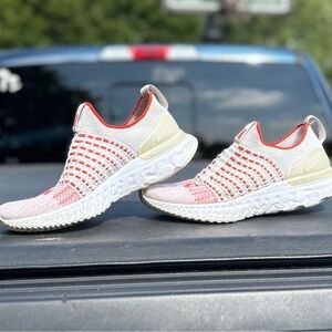 Ladies Red and White Nike Phantoms - well worn